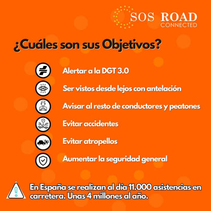 Baliza Sos DP-EL2022-C1 Homologado Geolocalización