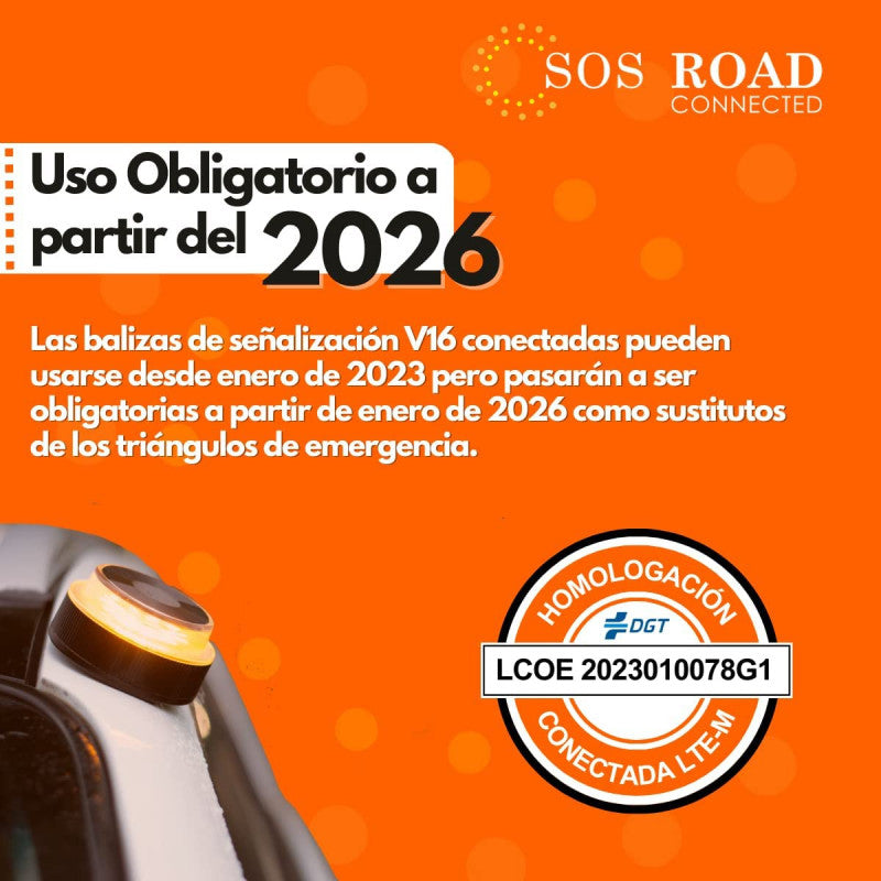 Baliza Sos DP-EL2022-C1 Homologado Geolocalización